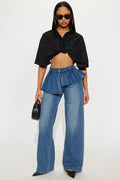 Jeans Just A Girl Low Rise Skirted