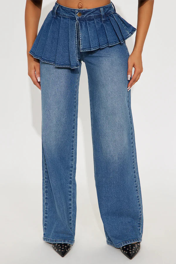Jeans Just A Girl Low Rise Skirted