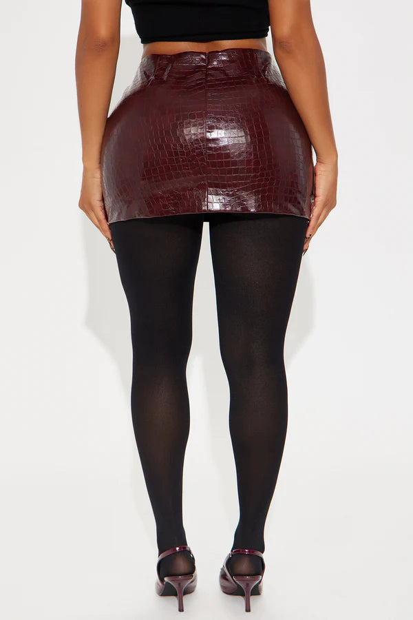 Mini Skirt Faux